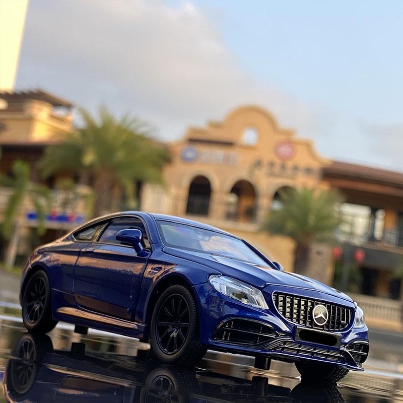 1:32 C63S Coupe Сплав Модель Автомобиля Литьевой Металлический Игрушечный Транспорт Автомодели Коллекция Симуляция Звука и Света Подарки для Детей