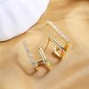 Lindon Women Copper Alloy Zircon Earrings Drop Earrings For Women Wedding Party Gifts