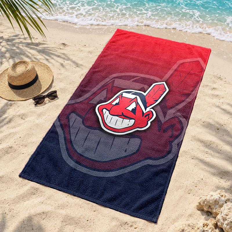 Cleveland Guardians Microfiber Beach Towel Quick Dry Sand Free Lightweight Beach Towels for Travel Swimming Camping