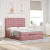 Maison Exclusive - Cadre de lit ottoman avec matelas rose 140x200 cm velours