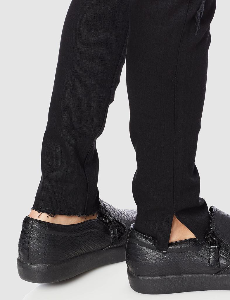 EDWIN ЧЕРНЫЕ СКИННИ Узкие Джинсы Потертые Черные Скинни Размер L Брюки, Мужской Деним,