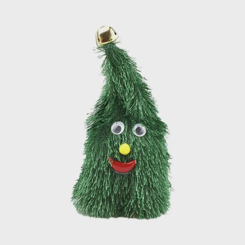 Электрическая качающаяся новогодняя игрушка-шапка с огнями и колокольчиками