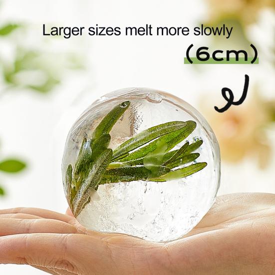 Силиконовая сферическая форма для льда, легкосъемная круглая форма для хоккея с крышками, медленно тающие сферические льдогенераторы для коктейлей из виски и бурбона