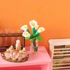 Miniature food toy glass bottle potted flower calla lily mini model 1:12 parts ob1 Dollhouse dollhouse