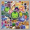 50 Мультяшных Наклеек Stardew Valley: Милые пиксельные украшения для бутылок с водой и чехлов для телефонов