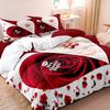 Flower Bedding Set For Couple Mr&Mrs Duvet Cover Set Soft Single Twin Double Queen Size Bed Set Home Decorations For Bedroom
