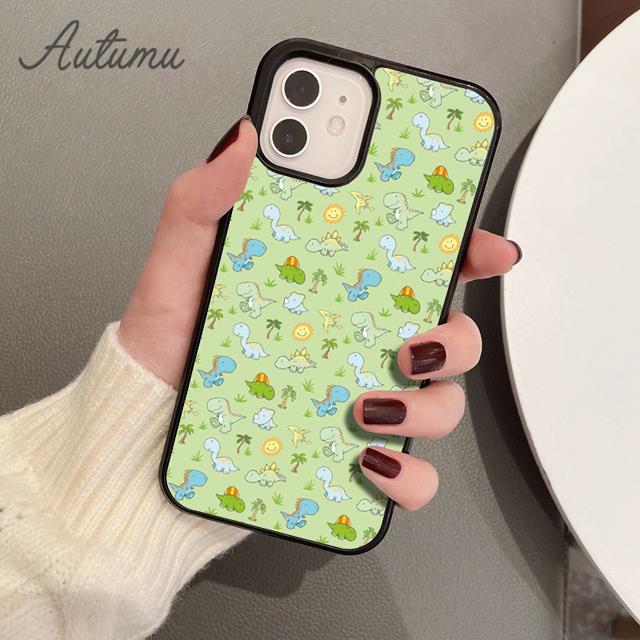 Чехол для телефона Baby Dino для iPhone 17 Air 15 16 16e 11 12 13 14 Pro Max Plus Cover coque Fundas Shell