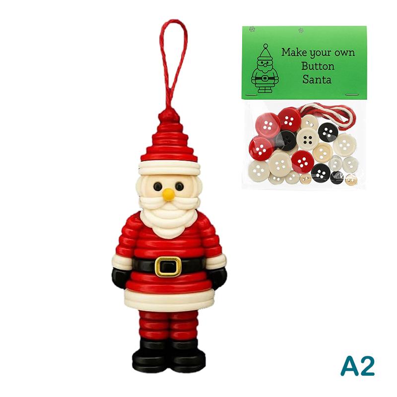 Набор для изготовления рождественских украшений «Снеговик и ангел из пуговиц» своими руками для украшения рождественской елки в помещении/на улице, окон и вечеринок