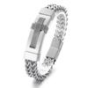 Hip -Hop Style Bracelet Rock Vacuum Electroplating Curved Brand Braided Front And Back Chain Trendy Men 'S Bracelet 
