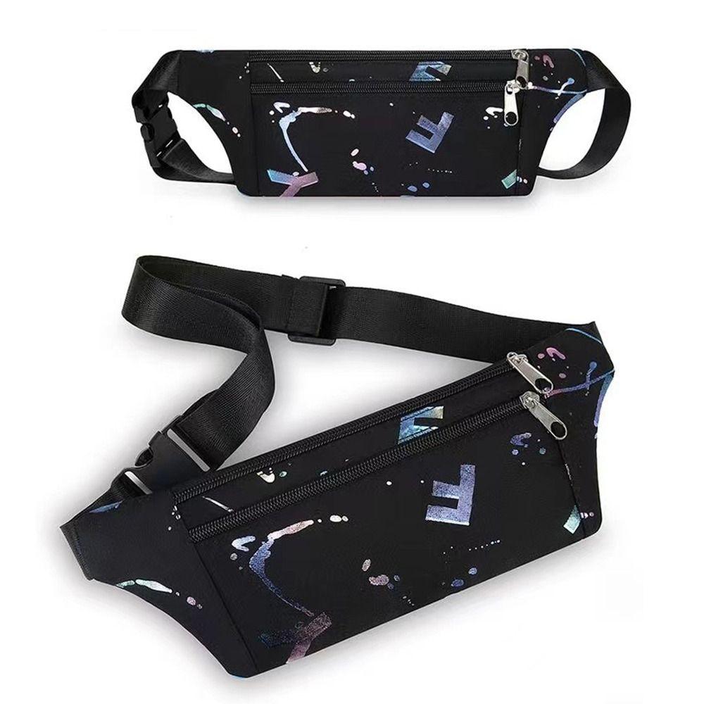 Nylon Waist Bag Multifunctional Sport Backpack Casual Chest Crossbody Bag  Women