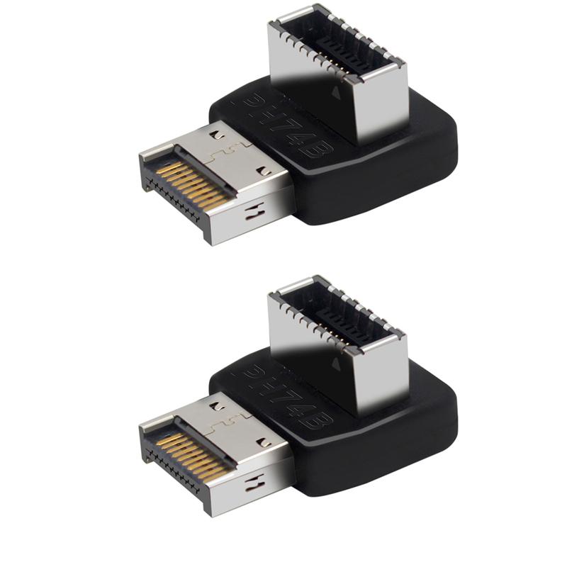 USB 3.1 Type-E 90-градусный адаптер, разъем-расширитель для передней панели Type-C, адаптер-разъем для материнской платы ПК, штекер