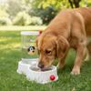 Plastic Automatic Dog Feeder Cartoon Pet Water Fountain 2 In 1 Cat Drinking Bowl  Pet Shop