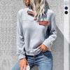 Autumn and Winter Women's Retro Sweater T-shirts & Long-sleeve Tops