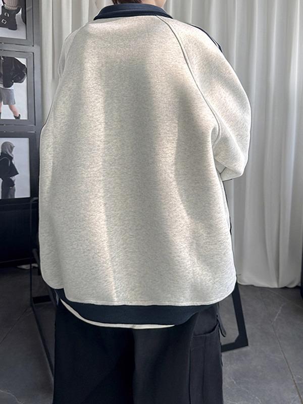 Стильная американская толстовка в полоску большого размера - Унисекс, повседневная, свободная, кардиган