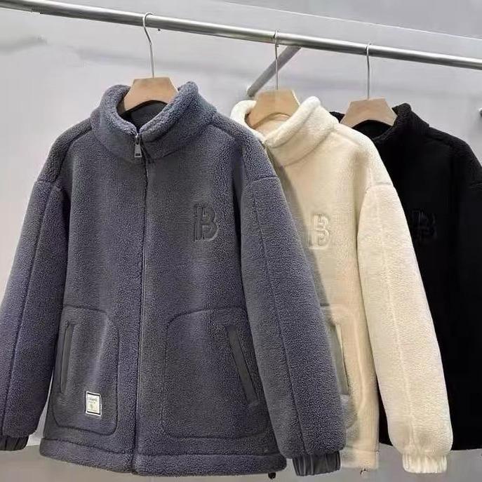 Men's 2024 Autumn/Winter Lambswool Fleece Jacket - Thick, Trendy, and Stylish