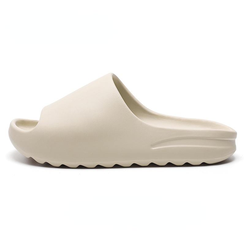 Мужские летние пляжные тапочки, модные уличные домашние мягкие шлепанцы из ЭВА, мужская противоскользящая обувь на толстой зубчатой подошве