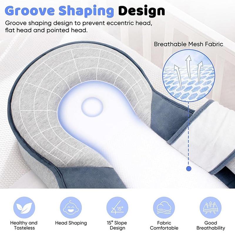 Страховочный ремень Детская клиновидная подушка для новорожденного Подушка-шезлонг Подушка от рефлюкса для кормления грудью для уменьшения срыгивания