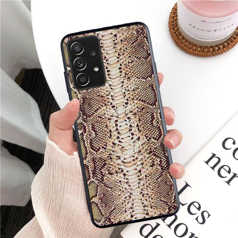 Чехол для телефона из змеиной кожи для Samsung Galaxy A13 A22 A12 A32 A71 A11 A21S A33 A52 A72 A51 A50 A70 A31 M31