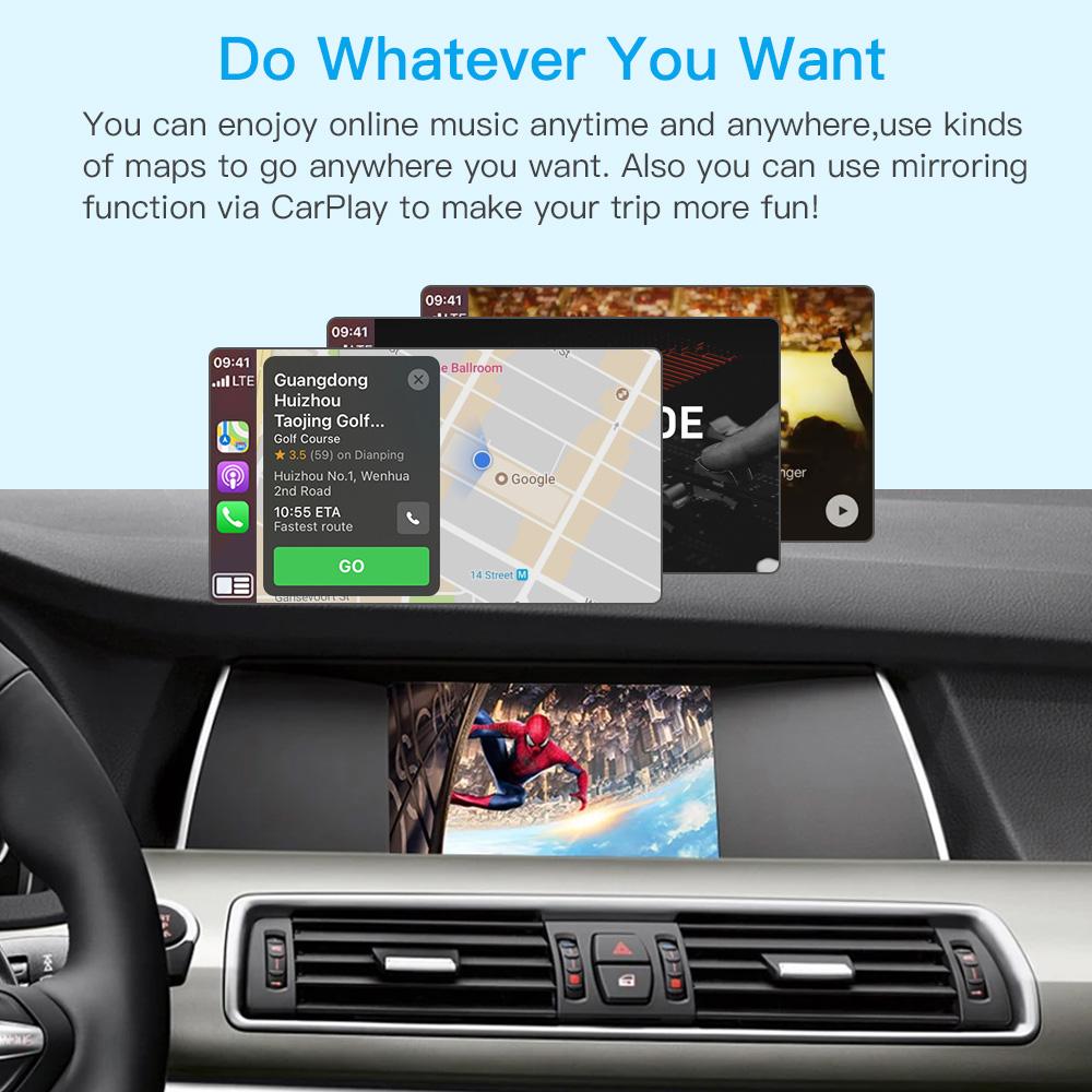 AUTOABC Беспроводной CarPlay Android Auto Для BMW 5 серии F10 F11 2012-2017 CIC NBT Радио Мультимедиа Воспроизведение Airplay Навигация