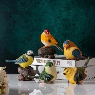 Садовые фигурки птиц Наружные украшения Искусство для двора Смоляные подарки Скульптуры Украшение дома.