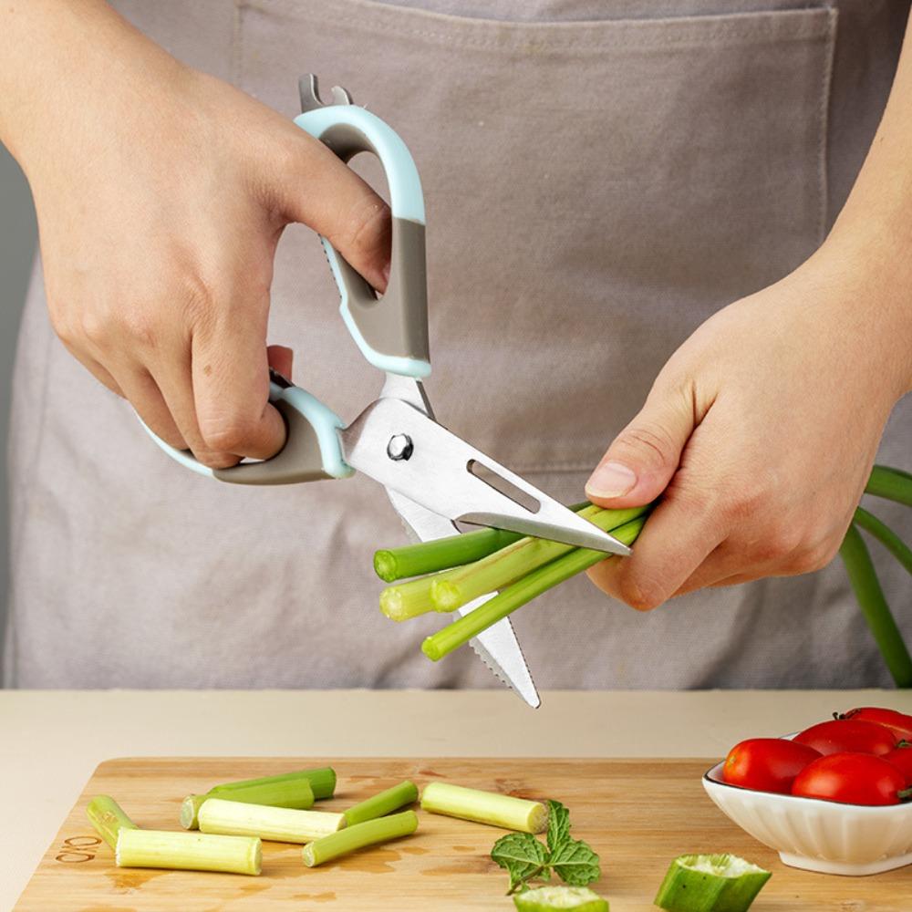 Removable Chicken Bone Scissor Magnetic Stainless Steel Kitchen Shear Sharp with Protective Cover Barbecue Scissor Refrigerator5