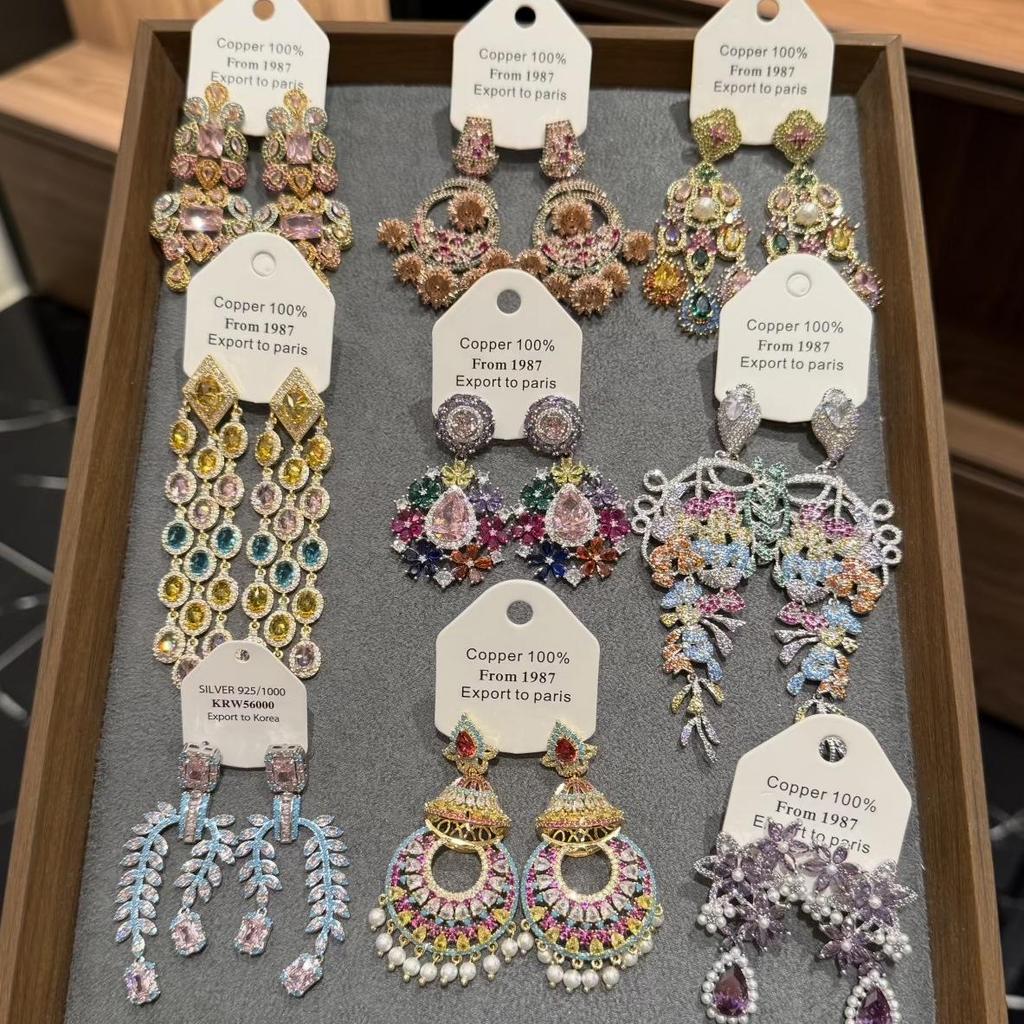 Винтажные серьги-капли с жемчугом и бриллиантовой инкрустацией - Ретро-стиль, Легкая роскошь, Высококачественный дизайн