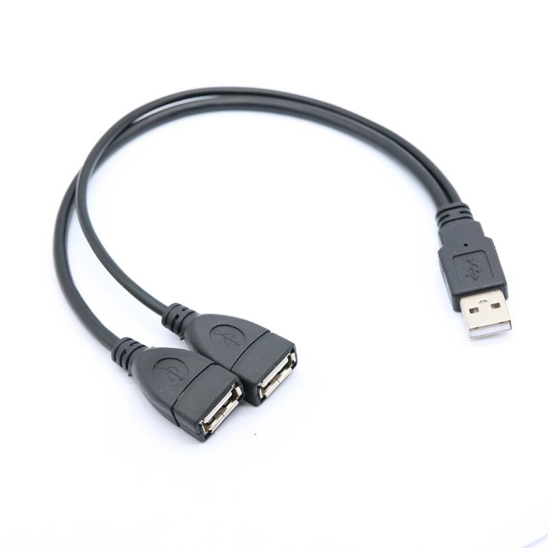 Высокоэффективный кабель передачи данных длиной 30 см USB-разветвитель Y-кабель для компьютера, ноутбука, цифровые продукты