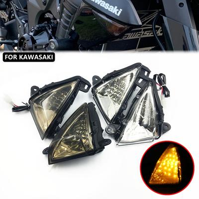 Передний светодиодный указатель поворота для KAWASAKI NINJA 650R Z1000 Z750 ZX6R ZX10R Мотоцикл Поворотник Лампа Поворотник ZX-6R ZX-10R