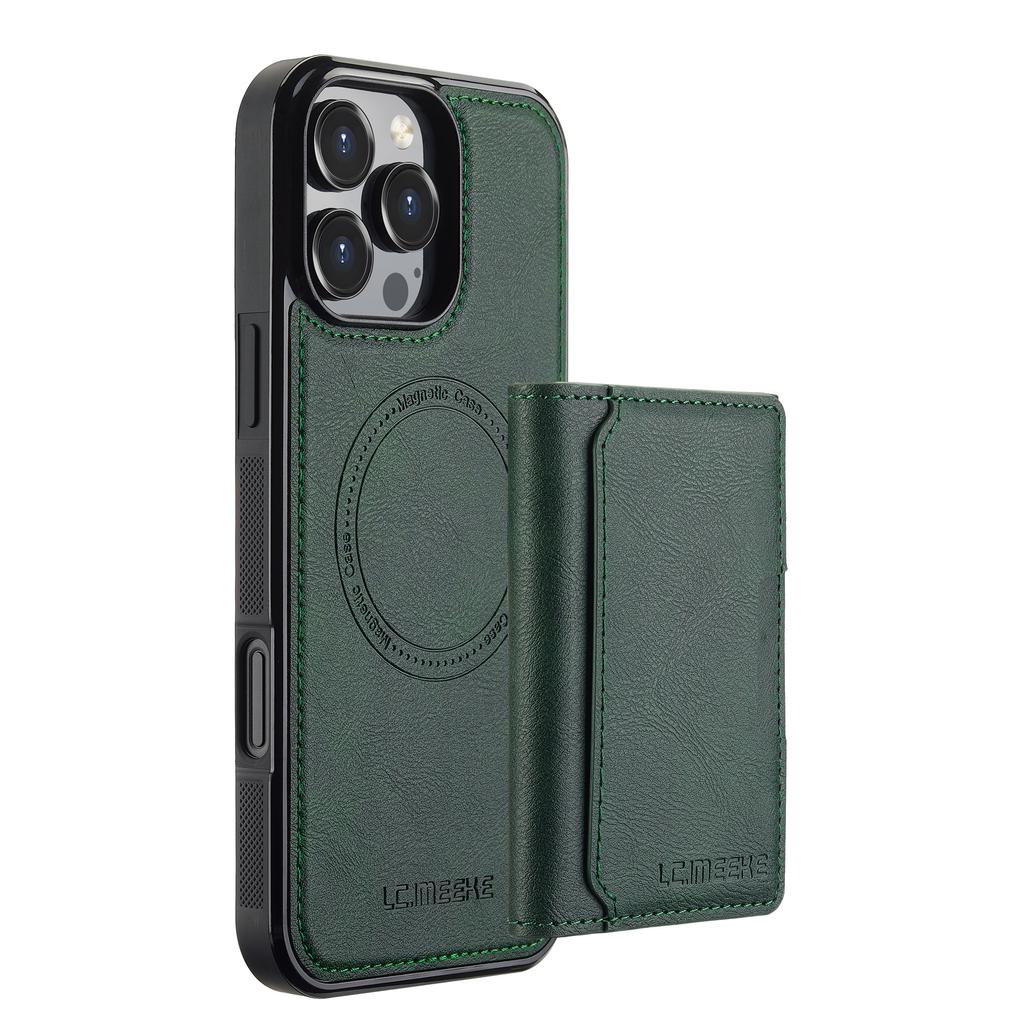 Съемный чехол-кошелек для iPhone 16 Pro Max 15 14 Plus 13 12 11 XS XR X 7 8 SE 2022 2020 2024 С держателем для карт MagSafe