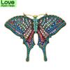 Rhinestone Butterfly Brooches For Women Beautiful Insect Pin 2 Colors Available Vintage Fashion Winter Accessories