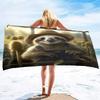 3D пляжное полотенце, милый ленивец, тропические цветы, мягкие банные полотенца, высокая впитываемость, быстросохнущие, мочалки для отеля, спа, банный халат
