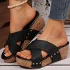 Women's Sandals High Heels Wedges Shoes Women Summer Sandals Platform Summer Shoes Sandalias De Mujer Fashion Heeled Sandals