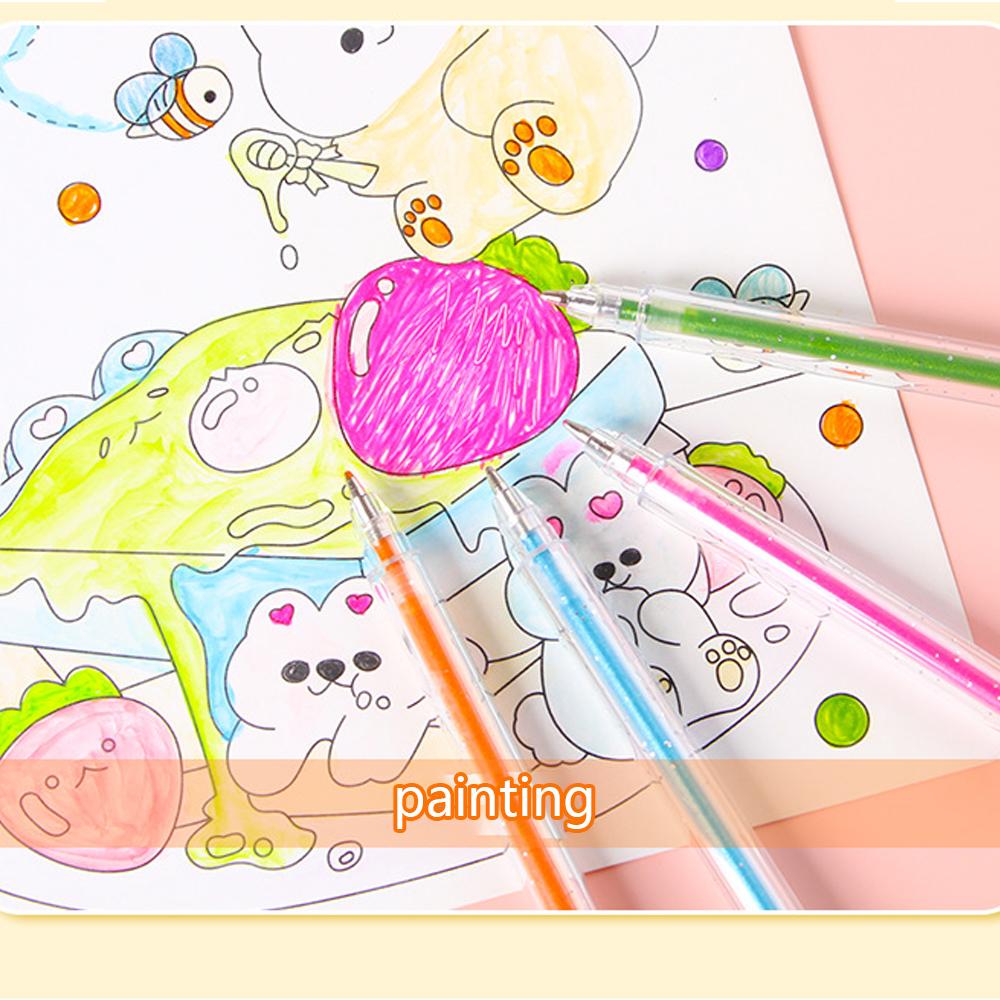 8 Color Glitter Metal Ballpoint Pens Set Luxury Gift for Artists Journaling DIY Crafts Scrapbooking