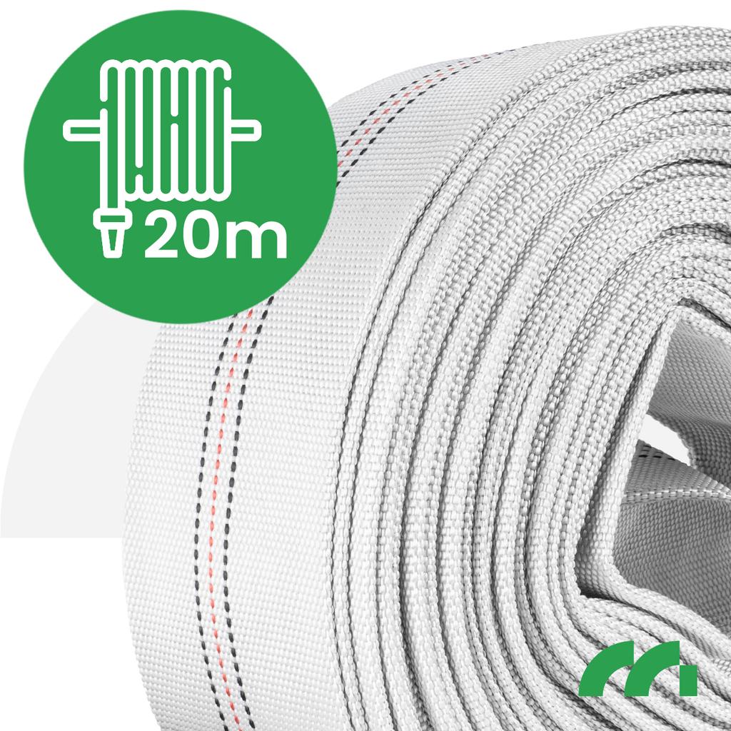 Пожарный брезентовый шланг для воды и сточных вод 20м 2" maltec masterhose200