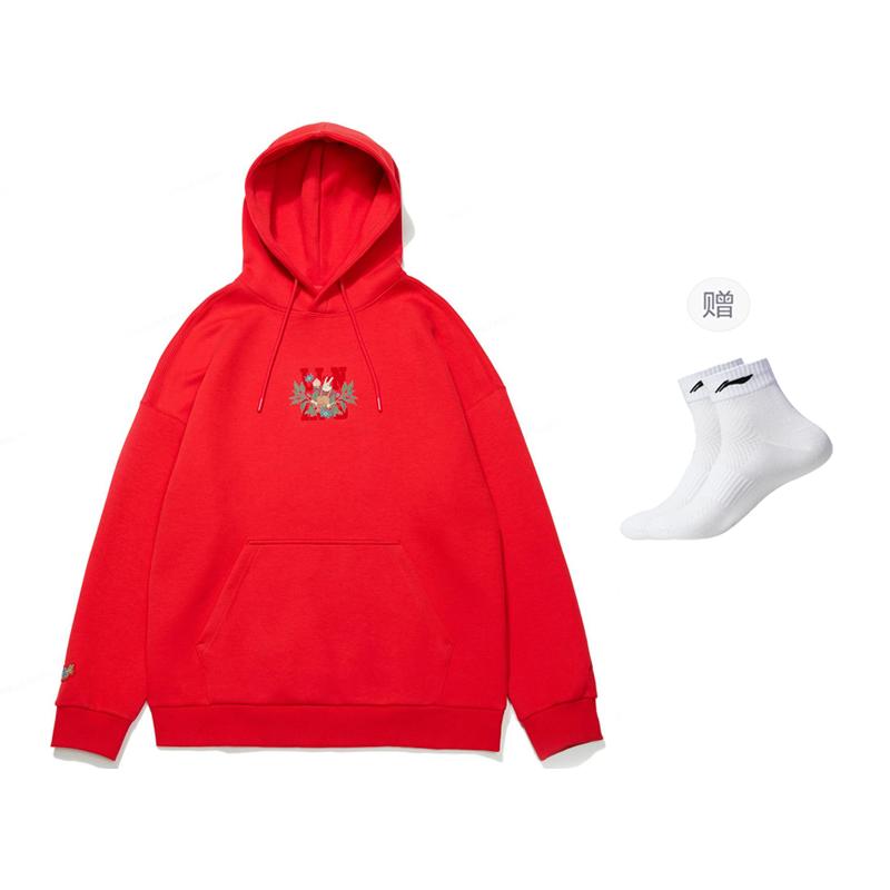 Свитшот Li Ning Sports Life Collection Унисекс Алый AWDT013-2