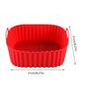 Многоразовая квадратная тарелка для аэрофритюрницы, силиконовая вставка для аэрофритюрницы, кухонная посуда, антипригарный противень для приготовления, гриля, запекания