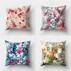 Colored Flowers Spring Natural Leaves Plant Landscape Pillow Case Home Living Room Sofa Car Decoration Throw Pillow Case