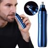 Electric Nose Hair and Eyebrow Trimmer Set with Scissors