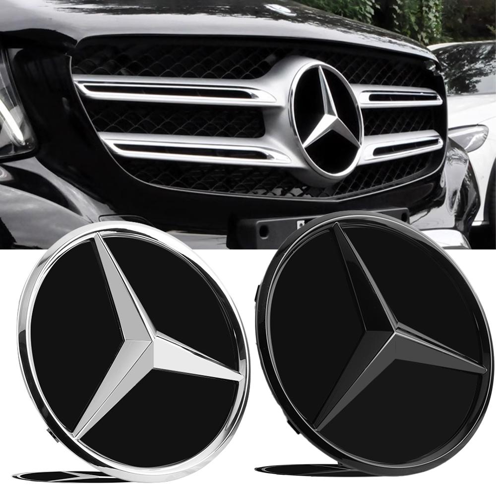 Front Grille Star Emblem Logo For Mercedes Benz A C S SL CLA GLA GLB-Class W205 W177 W217 R231 W118 C257 H247 X247 2020-2023 CG1