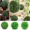 Multi-Size Artificial Green Grass Ball Green Purple Greenery Plants Ball  Indoor Outdoor