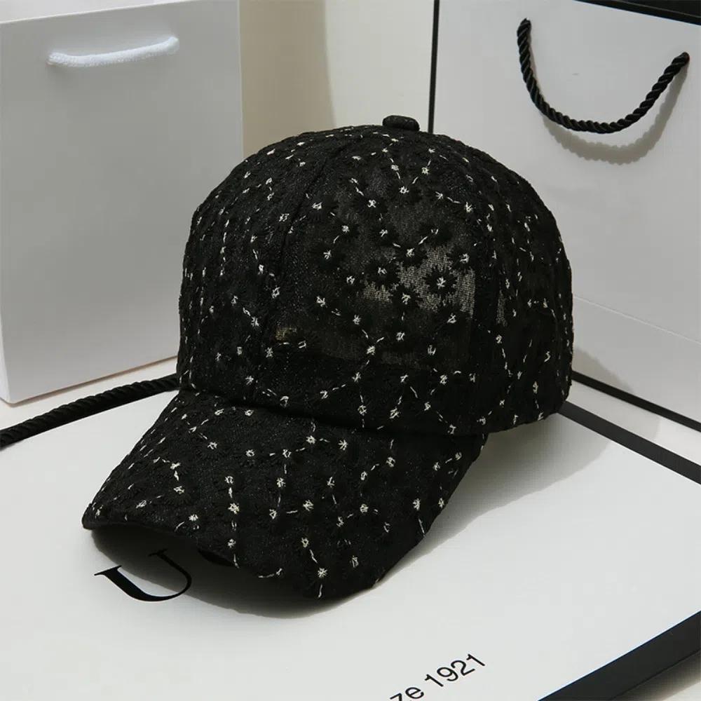 Summer Lace Baseball Cap Embroidered Flowers Sunscreen Hat New Rebound Cap For Women Girls