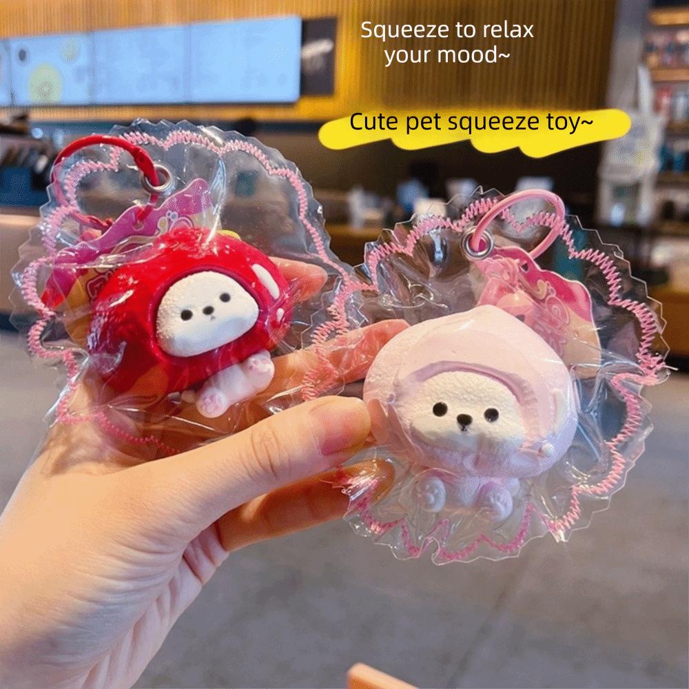 Food-Grade Silicone Fruit Series Squeeze Toys Fruit Series Squishy Pendant Bag Decoration