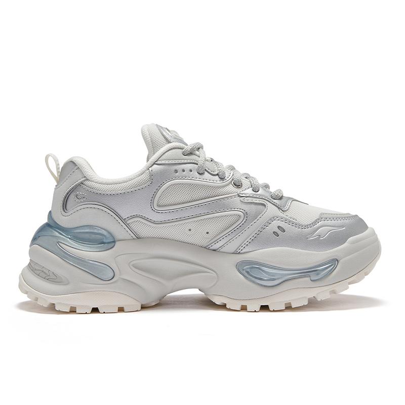 Fila Fusion EVA Мягкие Конфеты Универсальные Модные Удобные Обхватывающие Упругие Износостойкие Низкие Повседневные Кроссовки Женские Серый T12W511002FVS