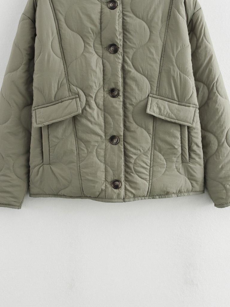 Европейская и американская женская стеганая хлопковая куртка - Осенне-зимняя уличная мода