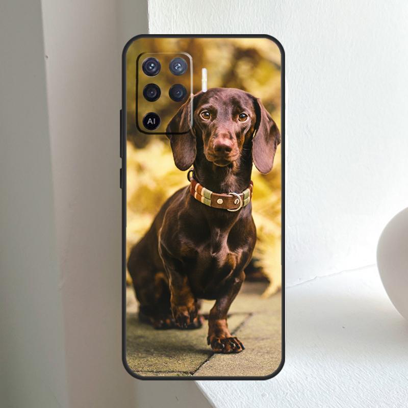 Dachshund Dog For OPPO A80 A60 A40 A5 A6 Pro A15 A17 A57 A16 A76 A96 A18 A38 A58 A78 A98 A54 A74 A94 Case