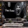 Bride of Frankenstein Personalized Tapestry Support Custom Name, Wall Art Home Decoration