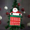 2 Pieces Santa Claus Christmas Advent Calendar Pockets Hanging Decoration Xmas Gifts