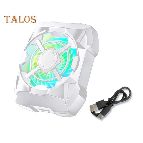 Rechargeable Phone Radiator Low-Noise Wireless Magnetic 3 Speeds Adjustable Gaming Phone Cooling Fan with LED Lights