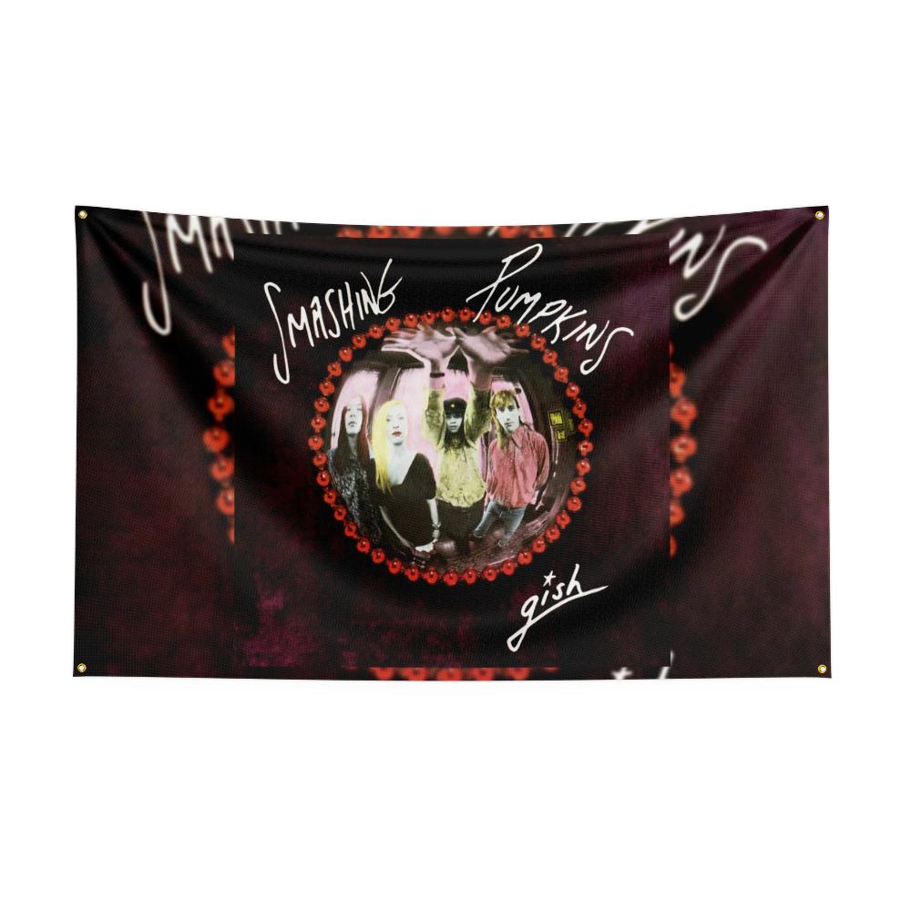 3x5 Ft Heavy Rock Band Tthesmashingpumpkinss Flag Polyester Digital Printing Banner For Bedroom Wall Out Door Tapestry Decora