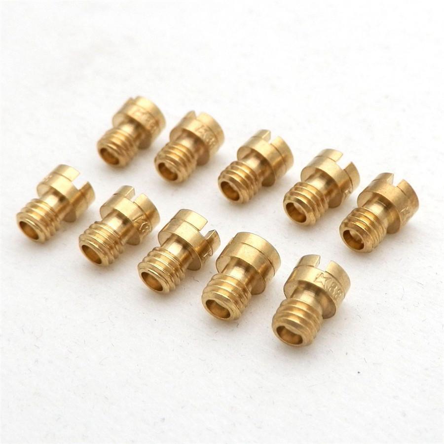 New 10 Sizes 4mm Main Jets For 50cc Carb Found On 139QMB 50,60,80cc 4-stroke Scooter